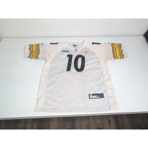 Vintage 2009 Steelers Steelers Super Bowl XLIII Santonio Holmes White Jersey 52